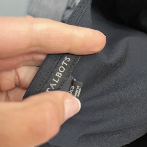 Talbots Blouse Tunic size Extra Small Classic Black Modest Casual Career Boho - Picture 11 of 11